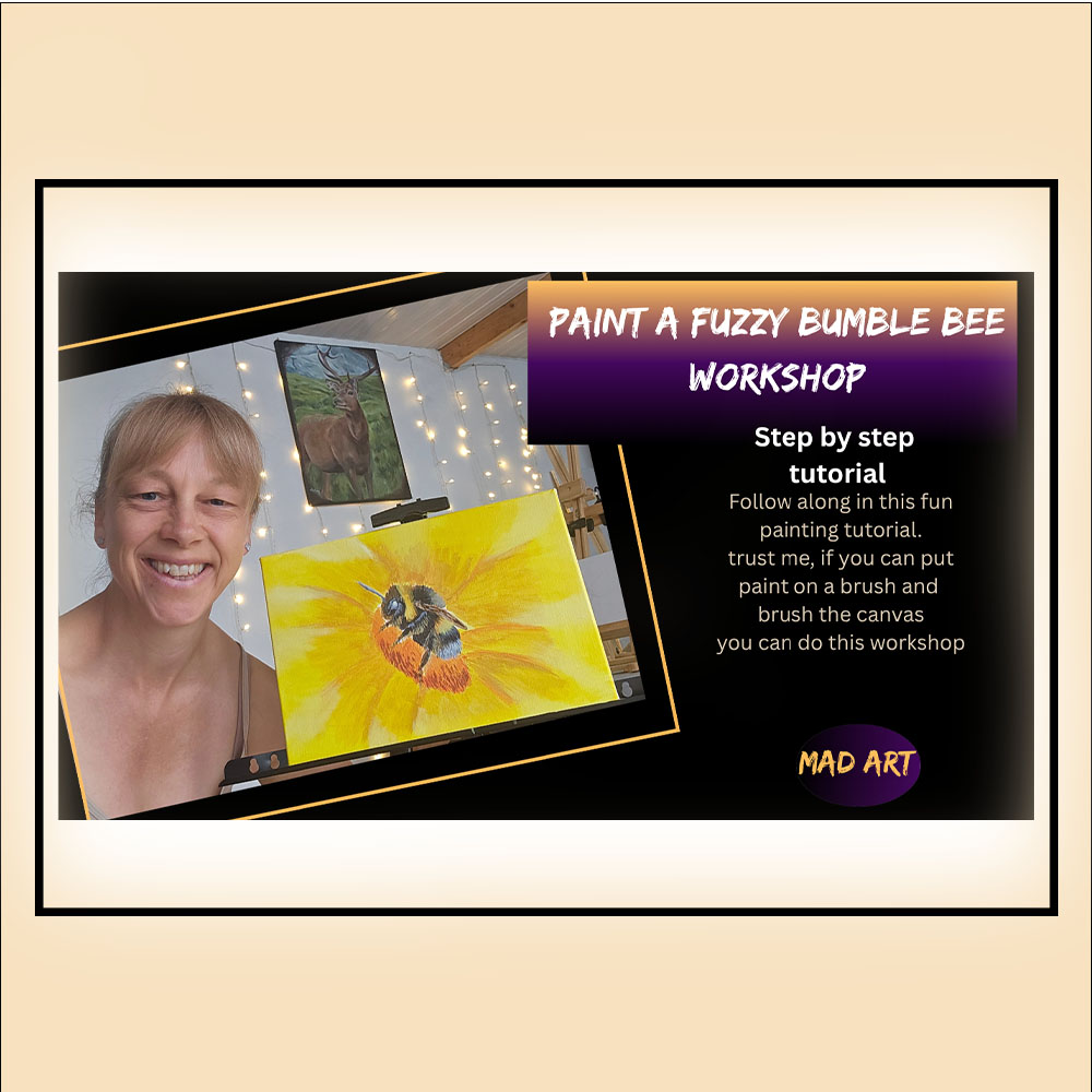 Paint A Fuzzy Bumble Bee Workshop